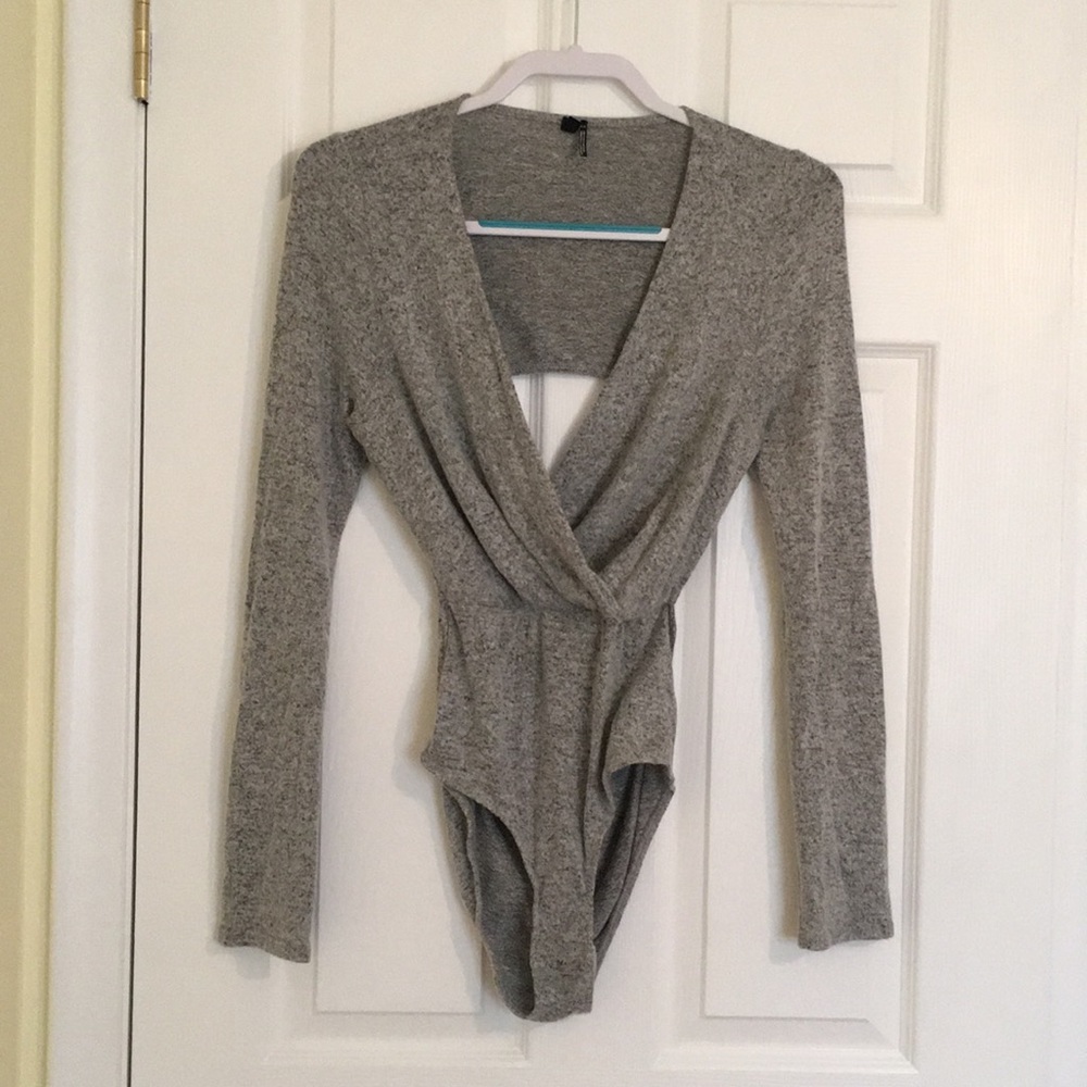 Urban Outfitters surplice wrap top one piece